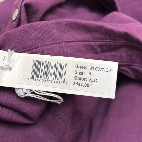 NWT James Perse Three-Quarter Sleeve Button-Up Shirt Small - Picture 12 of 13